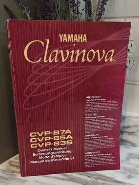 Yamaha Clavinova CVP-87A CVP-85A CVP-83S Owner’s Manual – Vintage Piano Guide